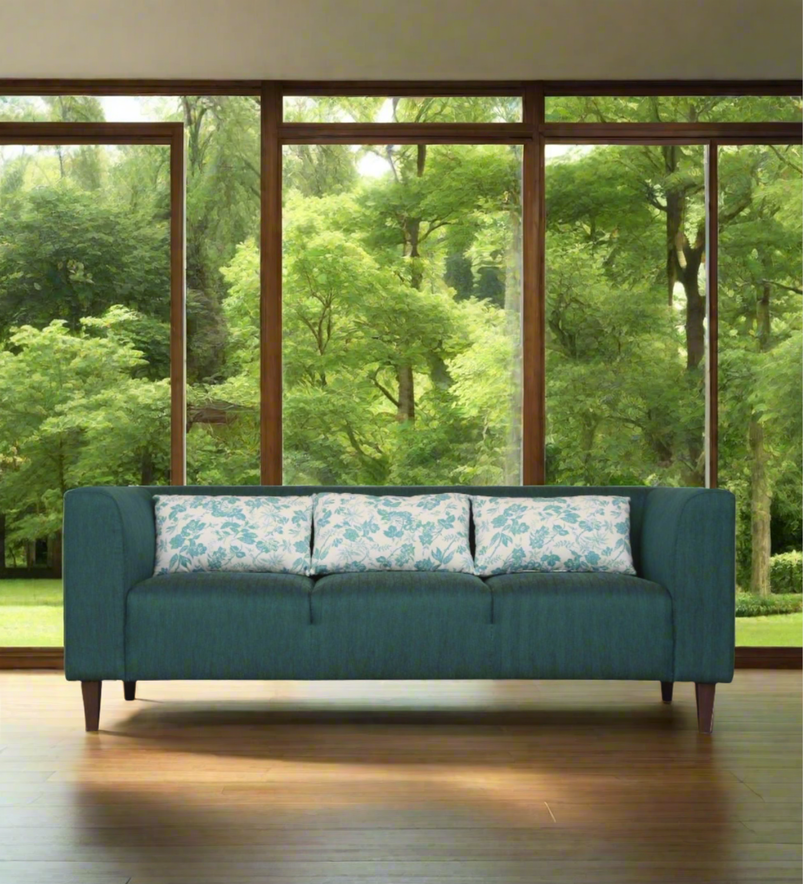 Mary Fabric 3 Seater Sofa in Cosmic Beige Colour - Febonic Living