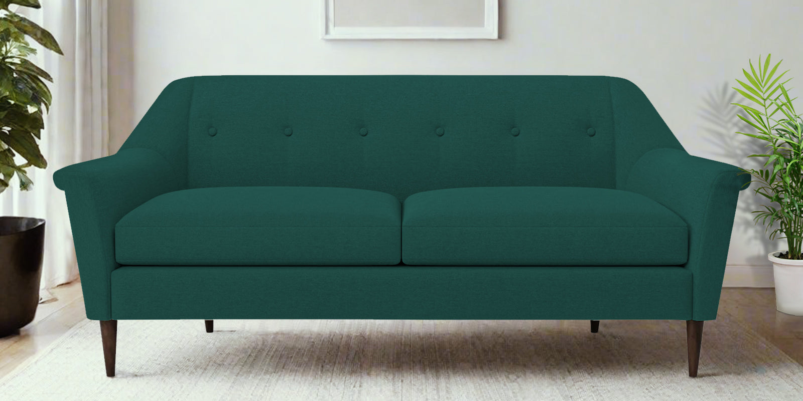 Homer Fabric 3 Seater Sofa In Sage Green Colour - Febonic Living