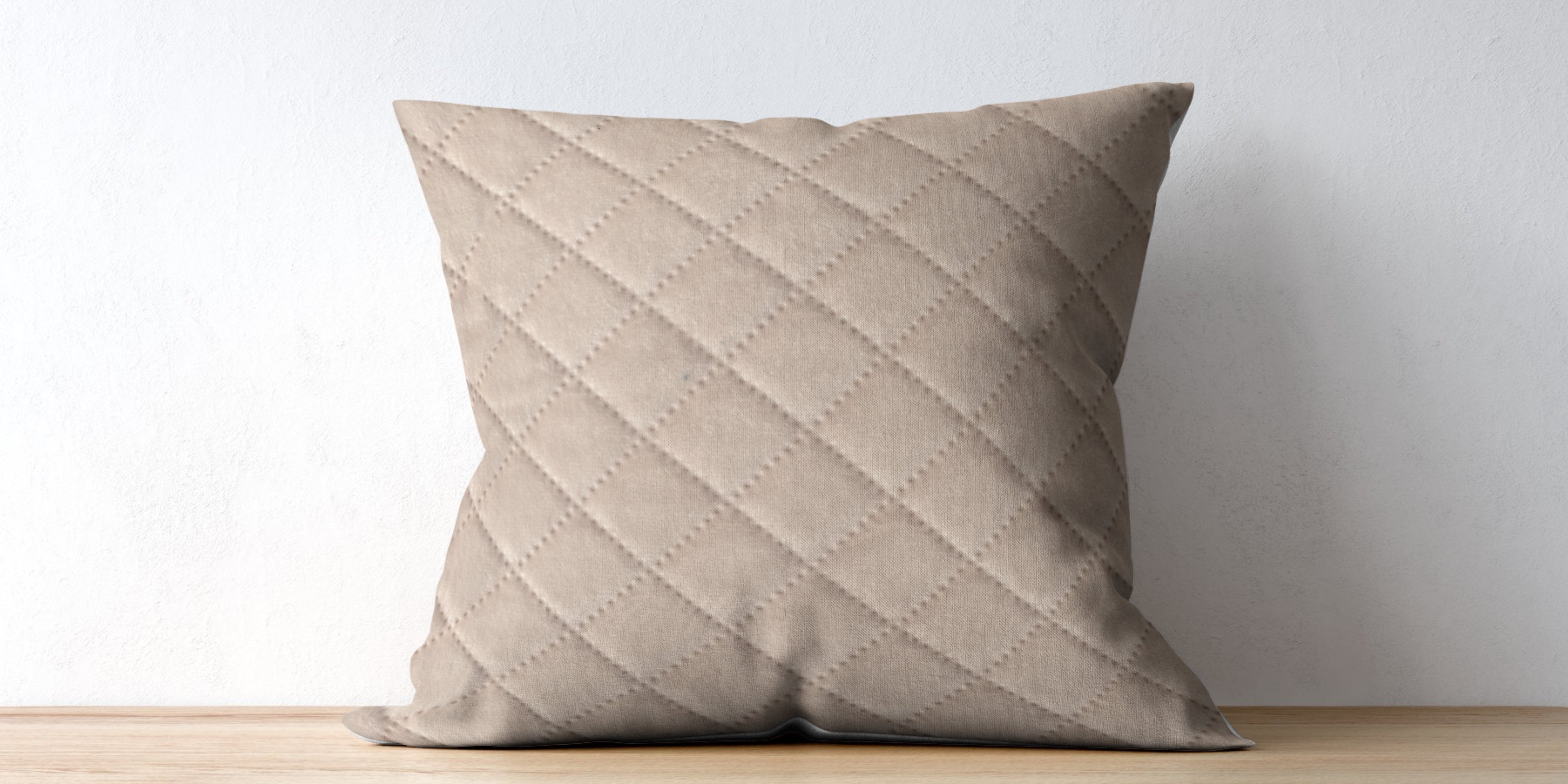 Velvet Quilted Fabric Swatch Winter Beige 05 Code - Febonic Living