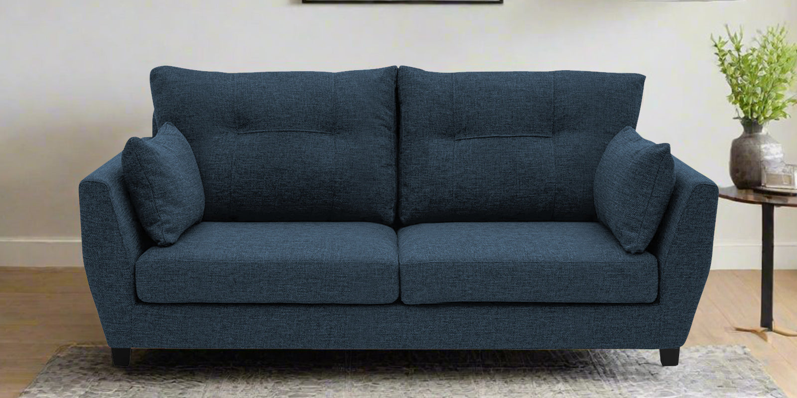 Mario Fabric 2 Seater Sofa In Light Blue Colour - Febonic Living