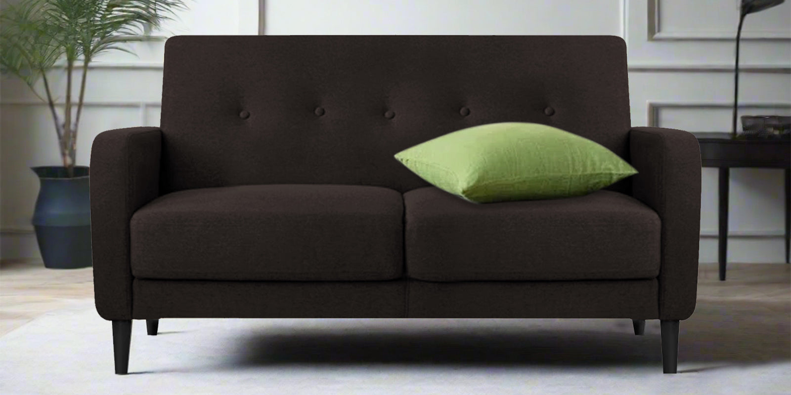 Marq Fabric 2 Seater Sofa In Cara Brown Colour - Febonic Living