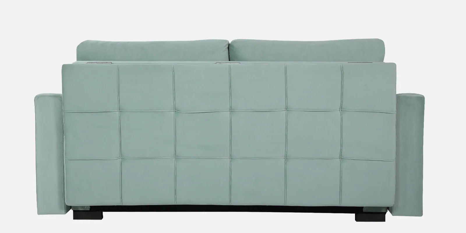 Jason Fabric 3 Seater Pull Out Sofa Cum Bed In Suka Blue Colour - Febonic Living