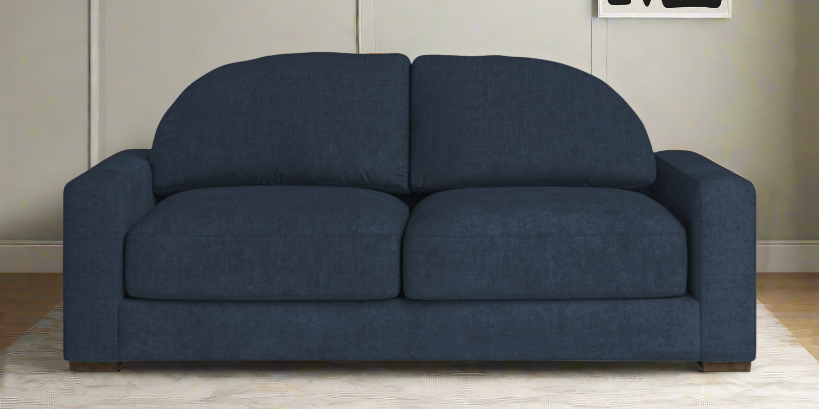 Dara Fabric 2 Seater Sofa In Denim Blue Colour - Febonic Living