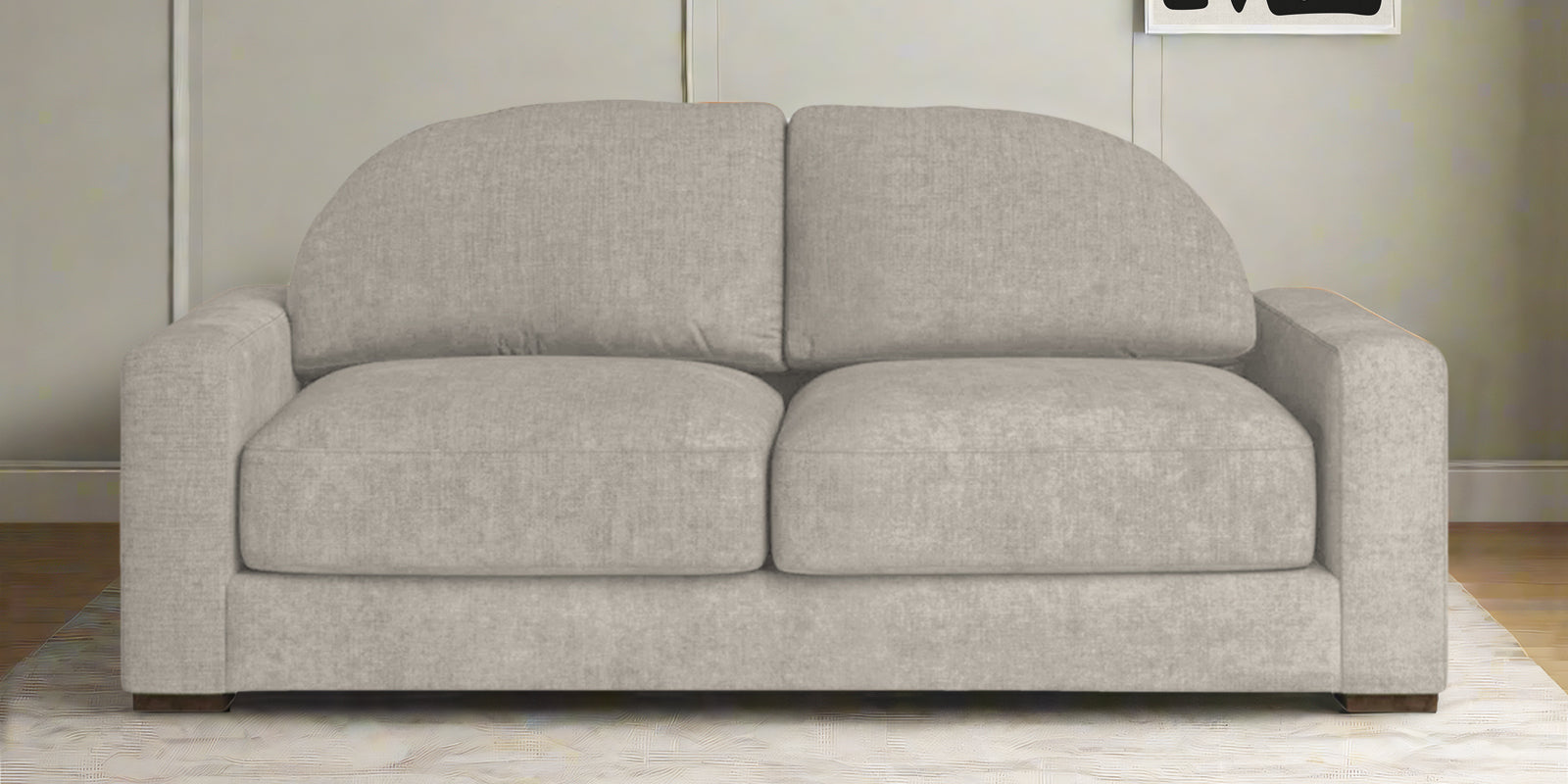 Dara Fabric 2 Seater Sofa In Ash Grey Colour - Febonic Living