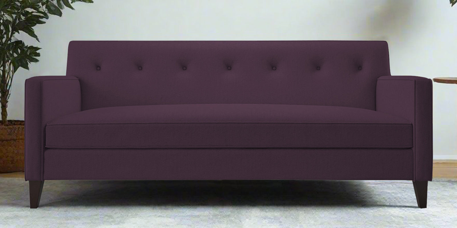 Miller Fabric 3 Seater Sofa In Greek Purple Colour - Febonic Living