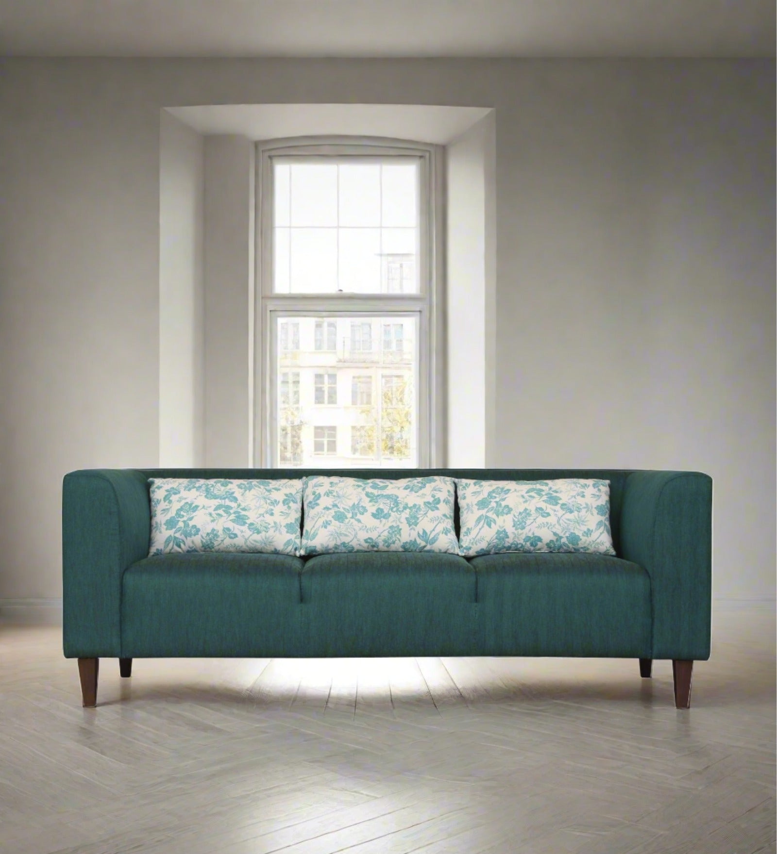 Mary Fabric 3 Seater Sofa in Cosmic Beige Colour - Febonic Living
