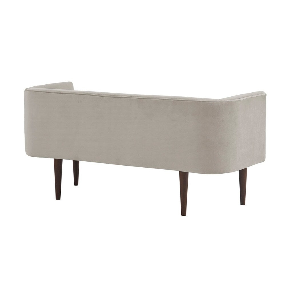 Doha Velvet 2 Seater Recamier In Cream Beige Colour - Febonic Living