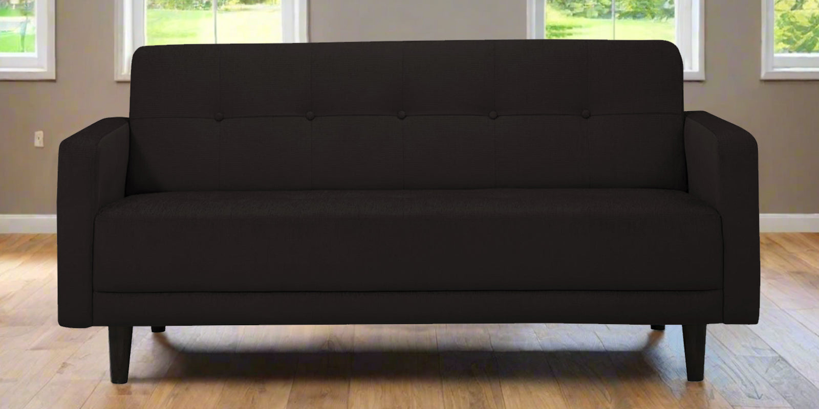 Noha Fabric 2 Seater Sofa In Cara Brown Colour - Febonic Living