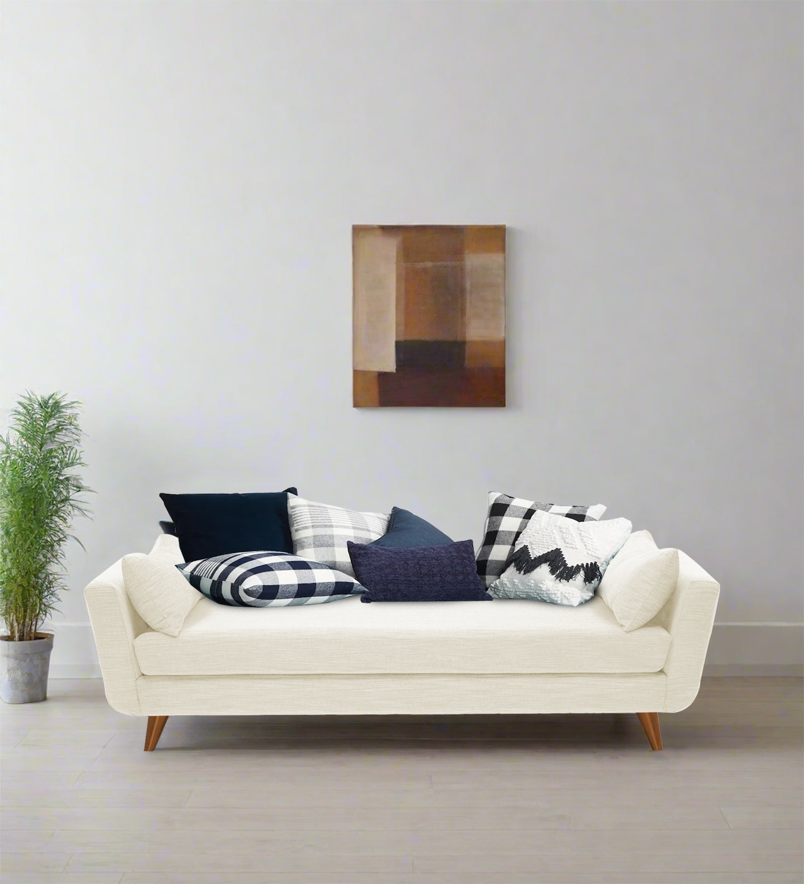 Jasmin Fabric Chaise Lounger In Ivory Cream Colour - Febonic Living