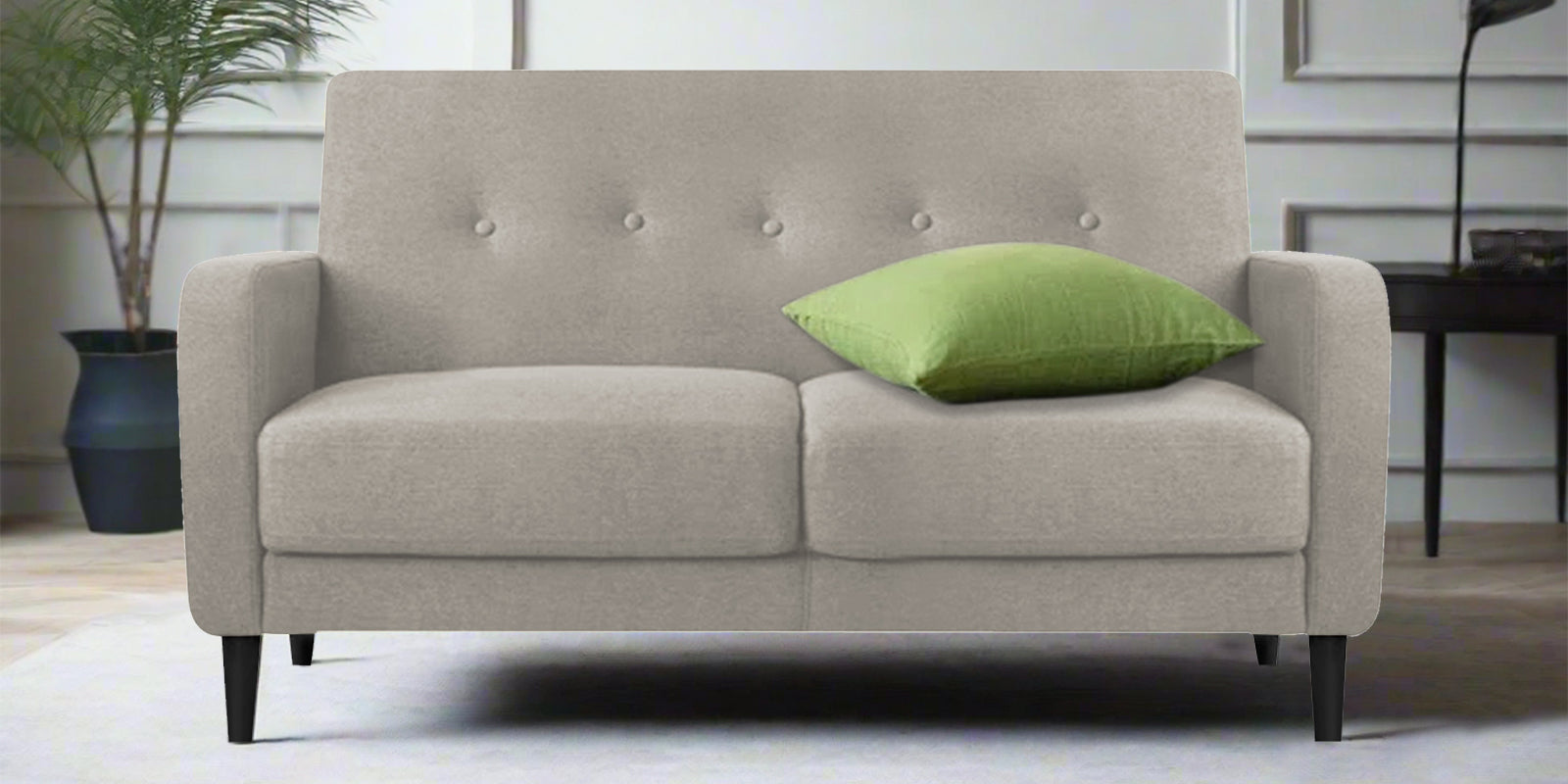 Marq Fabric 2 Seater Sofa In Ash Grey Colour - Febonic Living