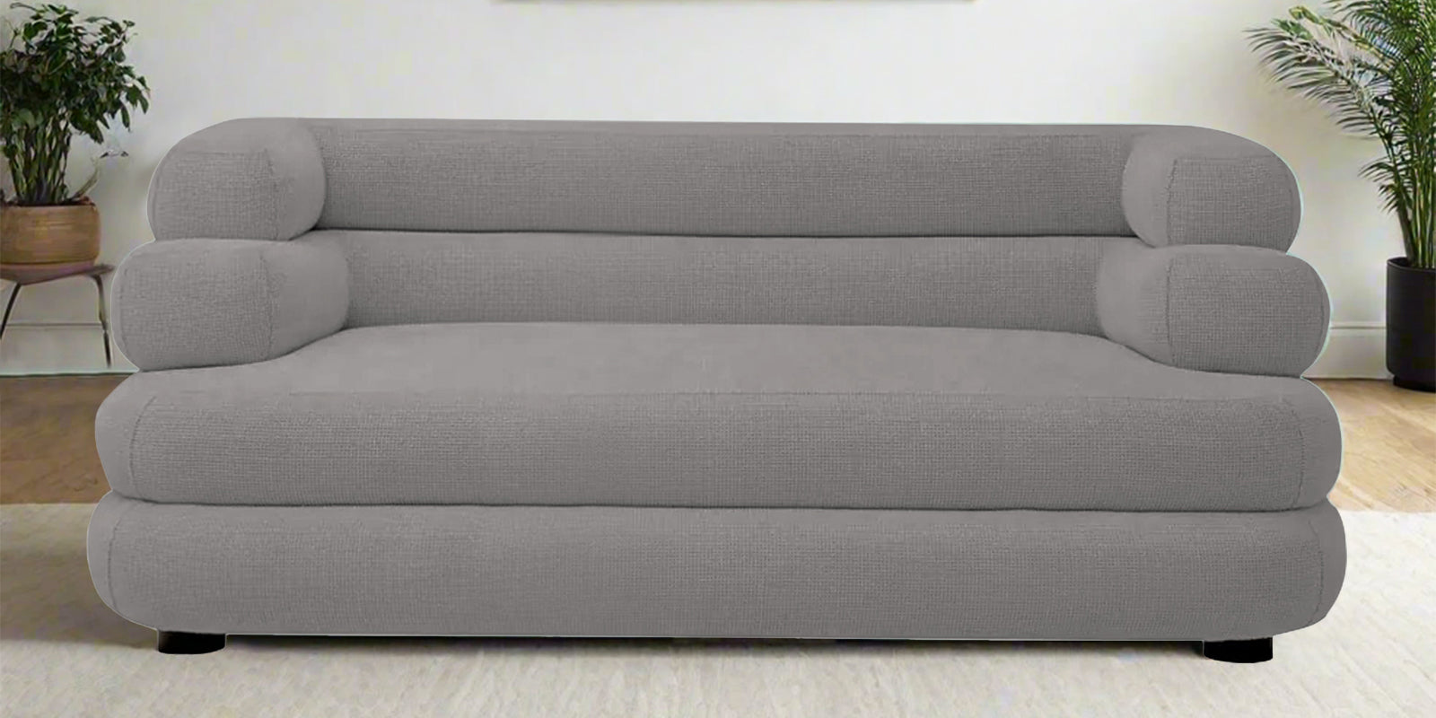 Wener Fabric 2 Seater Sofa In Silver Grey Colour - Febonic Living