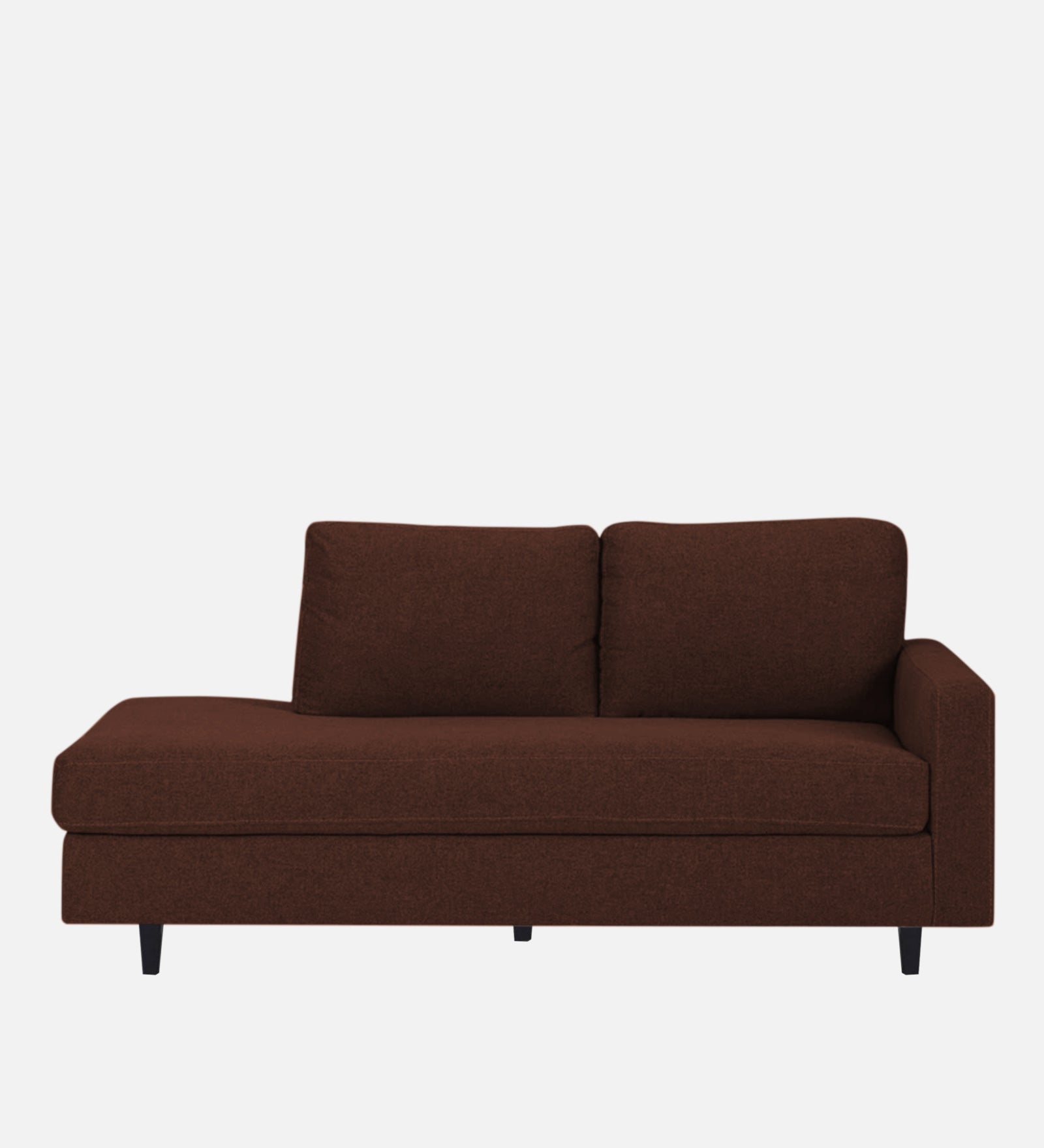 Alitza Fabric LHS Chaise Lounger In Coffee Brown Colour - Febonic Living