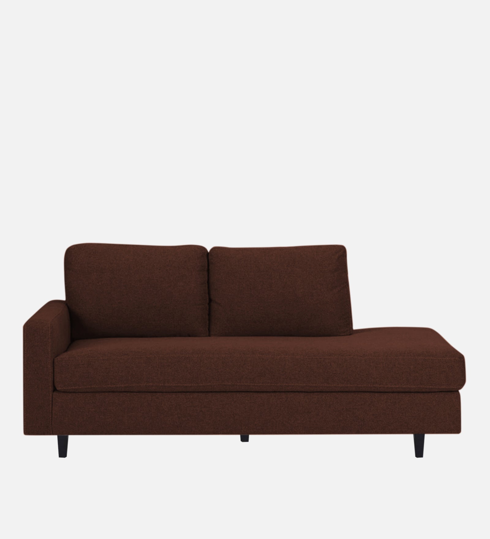 Alitza Fabric RHS Chaise Lounger In Coffee Brown Colour - Febonic Living