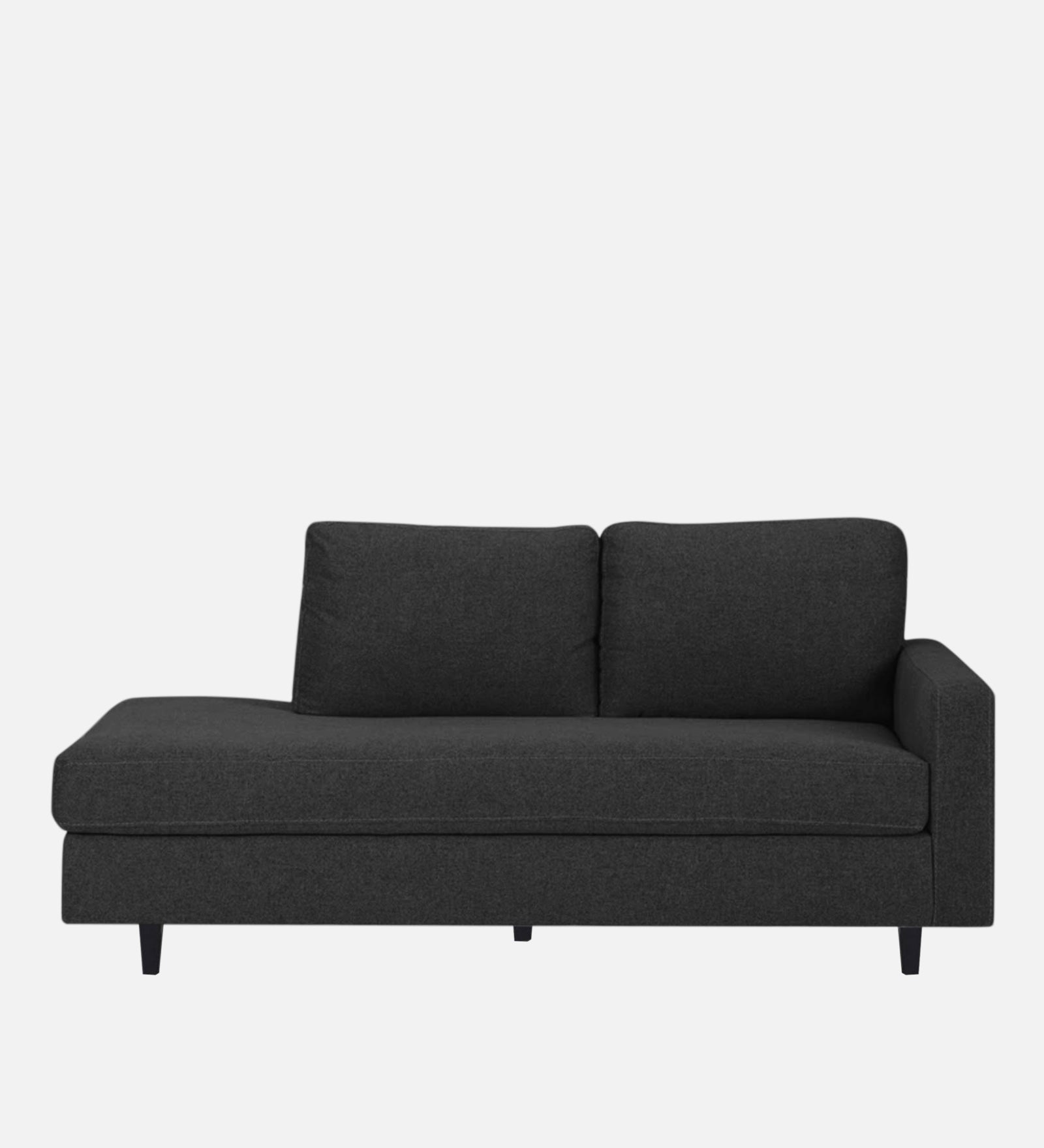 Alitza Fabric LHS Chaise Lounger In Charcoal Grey Colour - Febonic Living