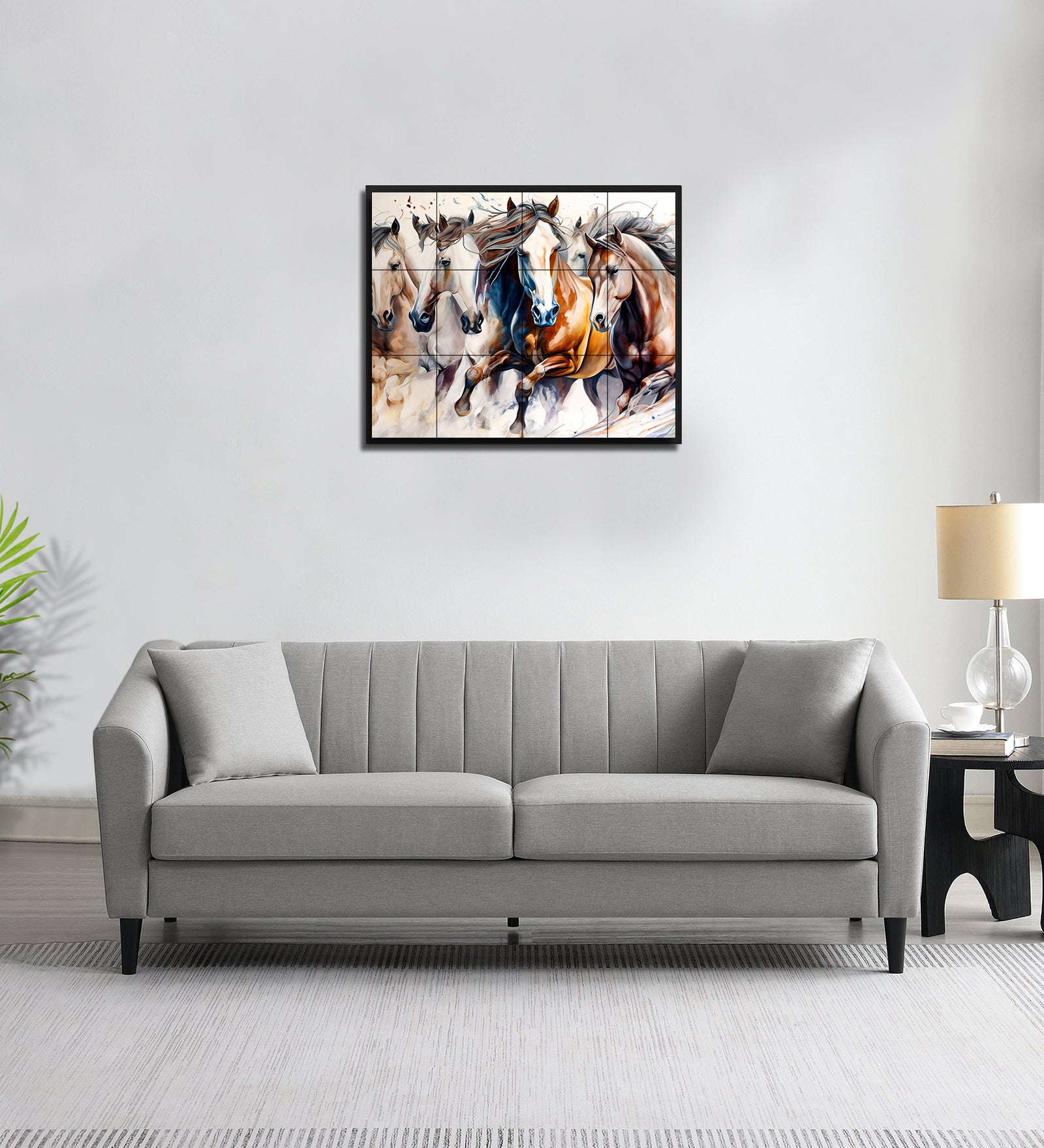 Polon Fabric 3 Seater Sofa In Silver Grey Colour - Febonic Living