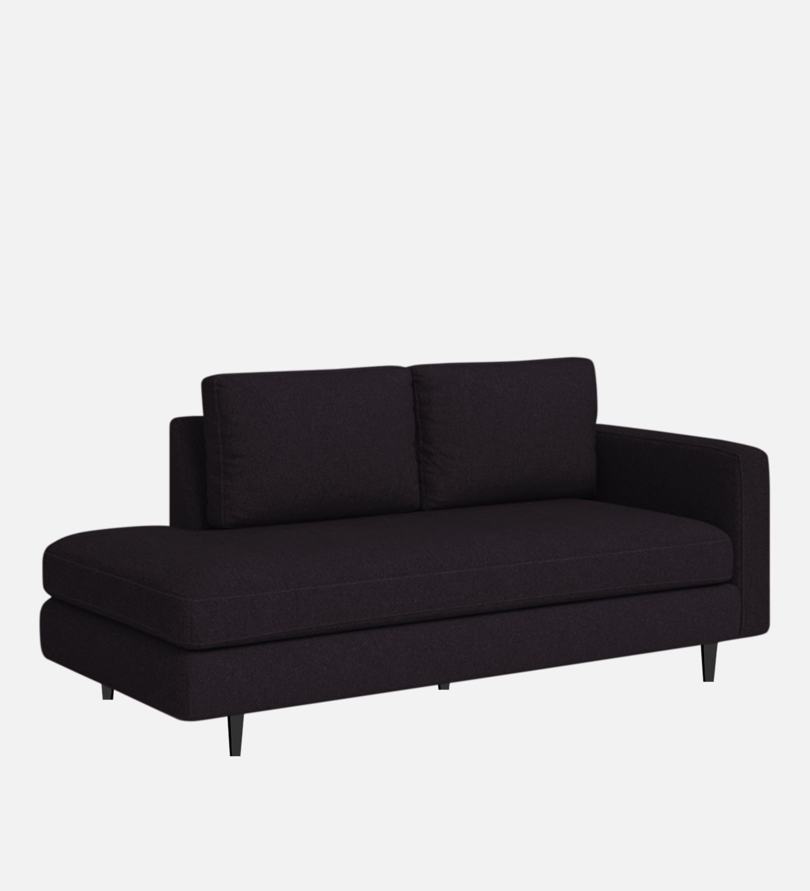 Alitza Fabric LHS Chaise Lounger In Cara Brown Colour - Febonic Living