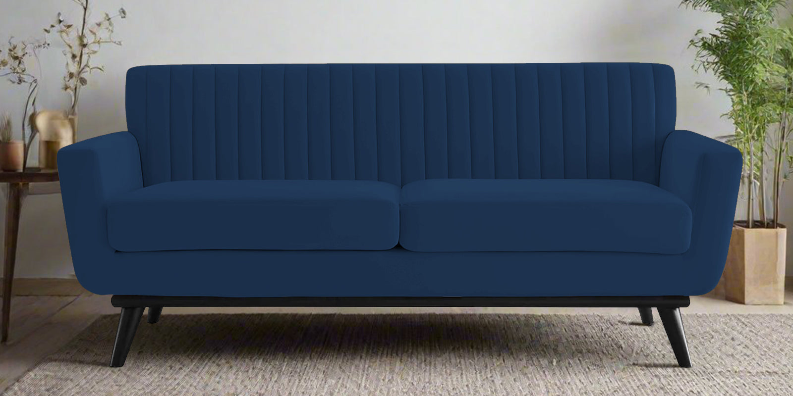 Tucker Velvet 2 Seater Sofa In Imperial Blue Colour - Febonic Living
