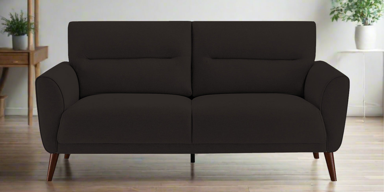 Castro Fabric 2 Seater Sofa In Cara Brown Colour - Febonic Living
