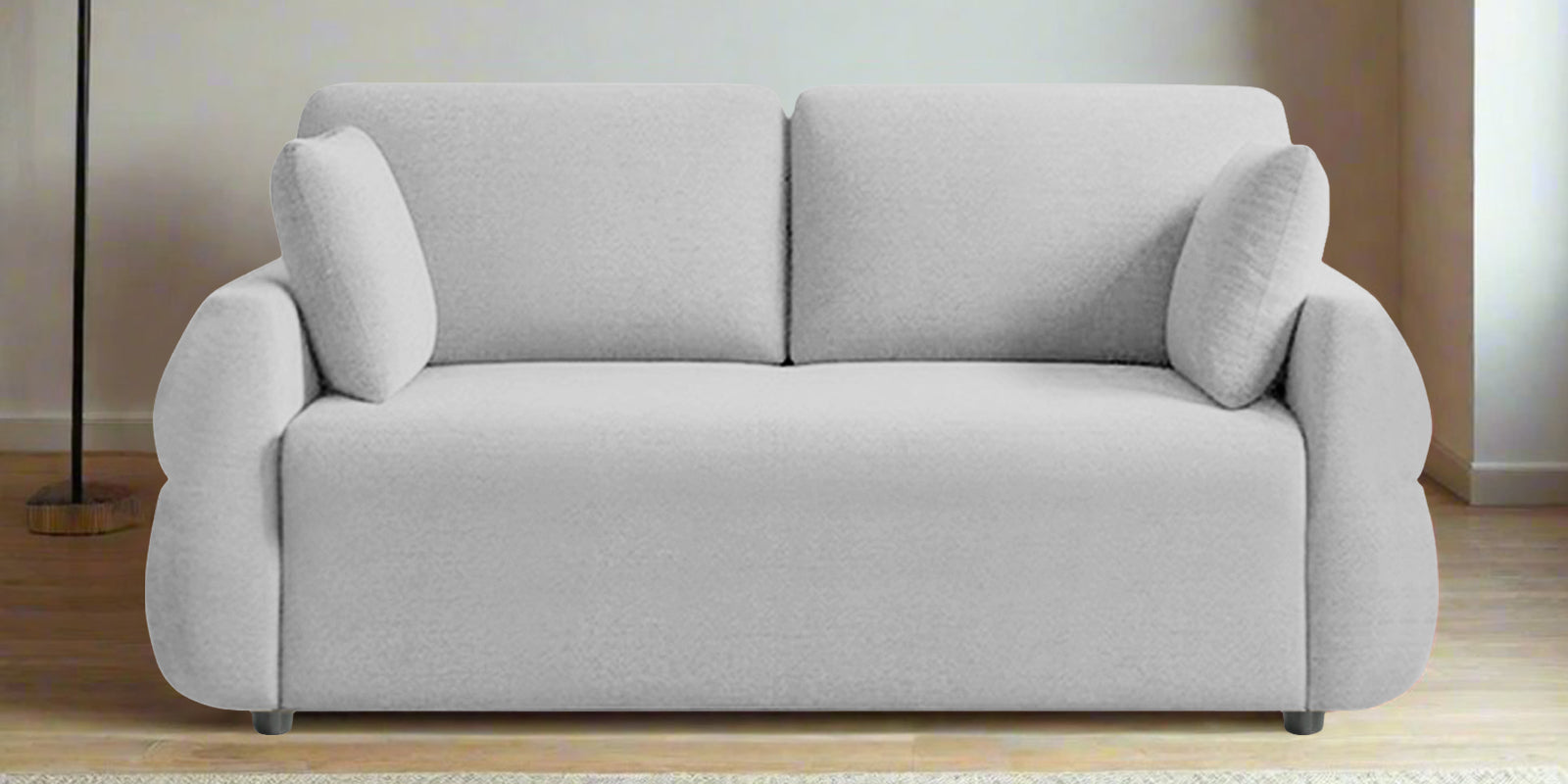 Jack Fabric 2 Seater Sofa In Lit Grey Colour - Febonic Living