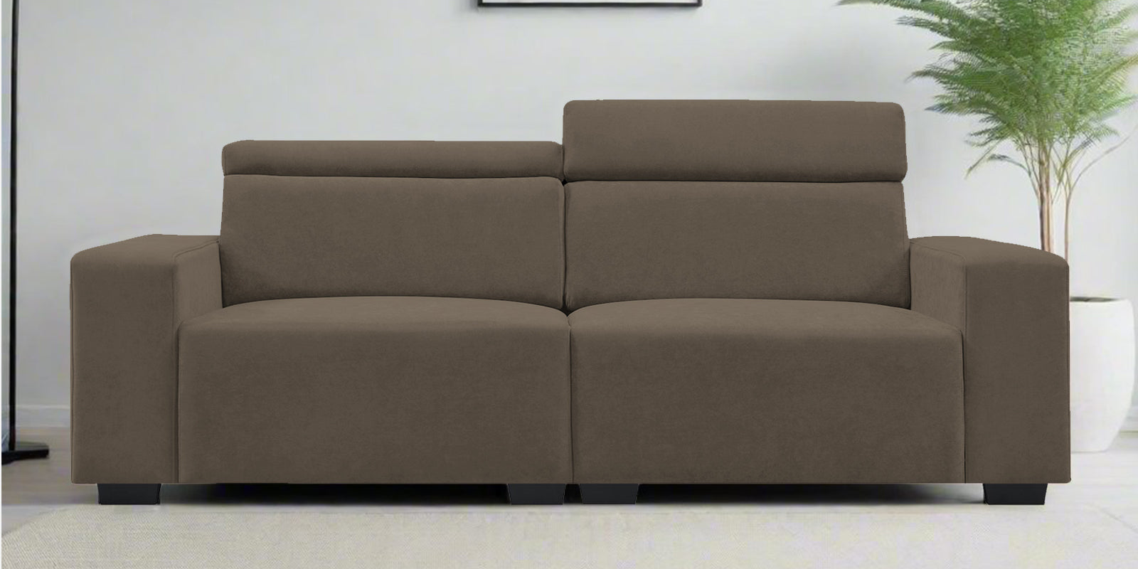 Hiro Fabric 2 Seater Sofa In Broco Dust Colour - Febonic Living