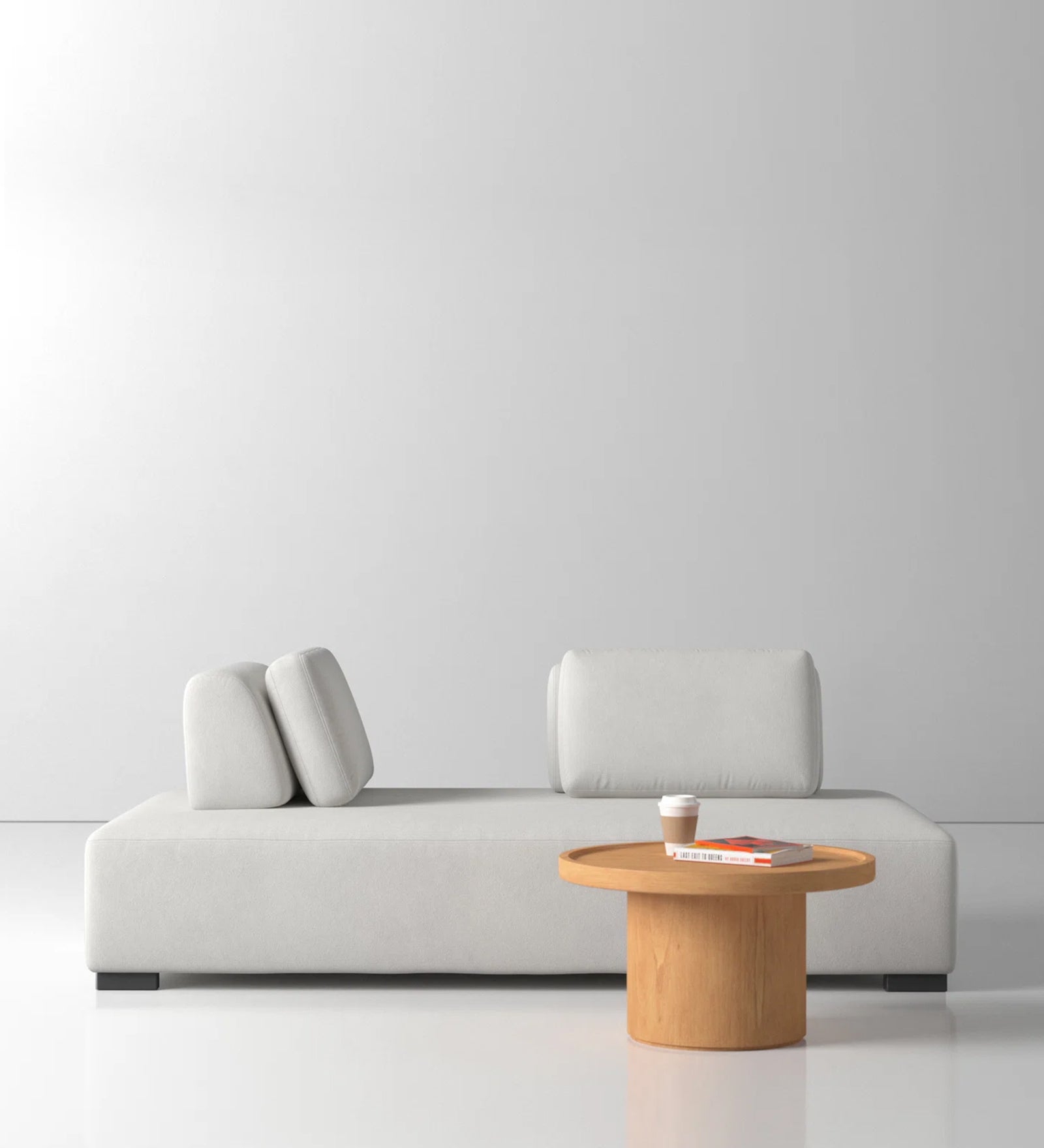 Freya Velvet Fixed Back Chaise Lounger In Concrete Grey Colour - Febonic Living