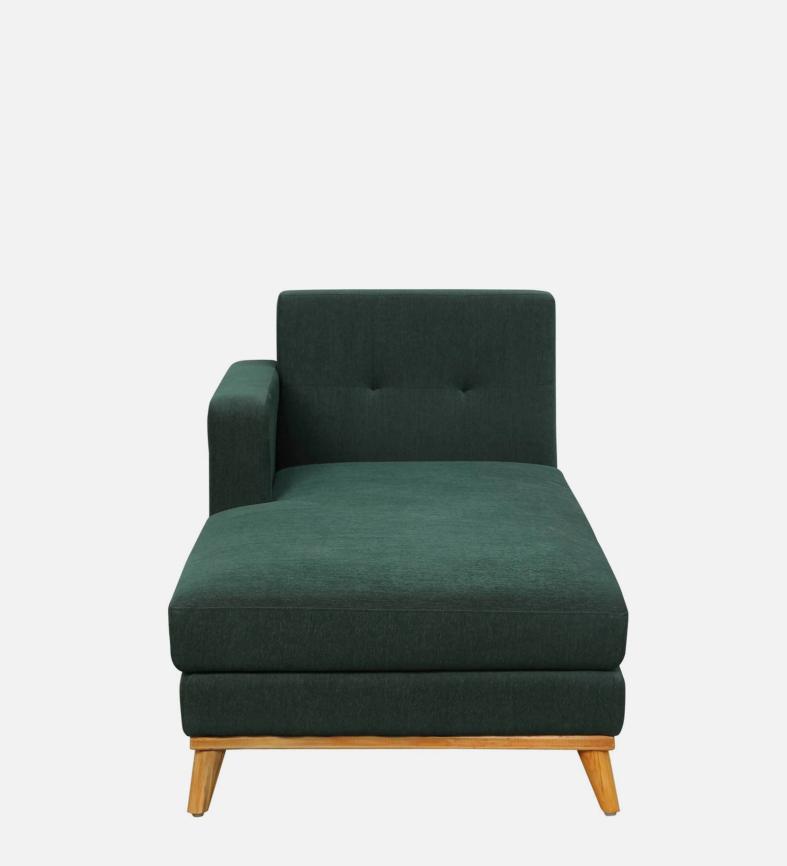 Ethos Fabric LHS Chaise Lounger In Green Colour - Febonic Living