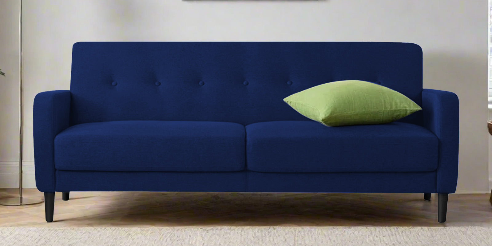 Marq Fabric 3 Seater Sofa In Royal Blue Colour - Febonic Living