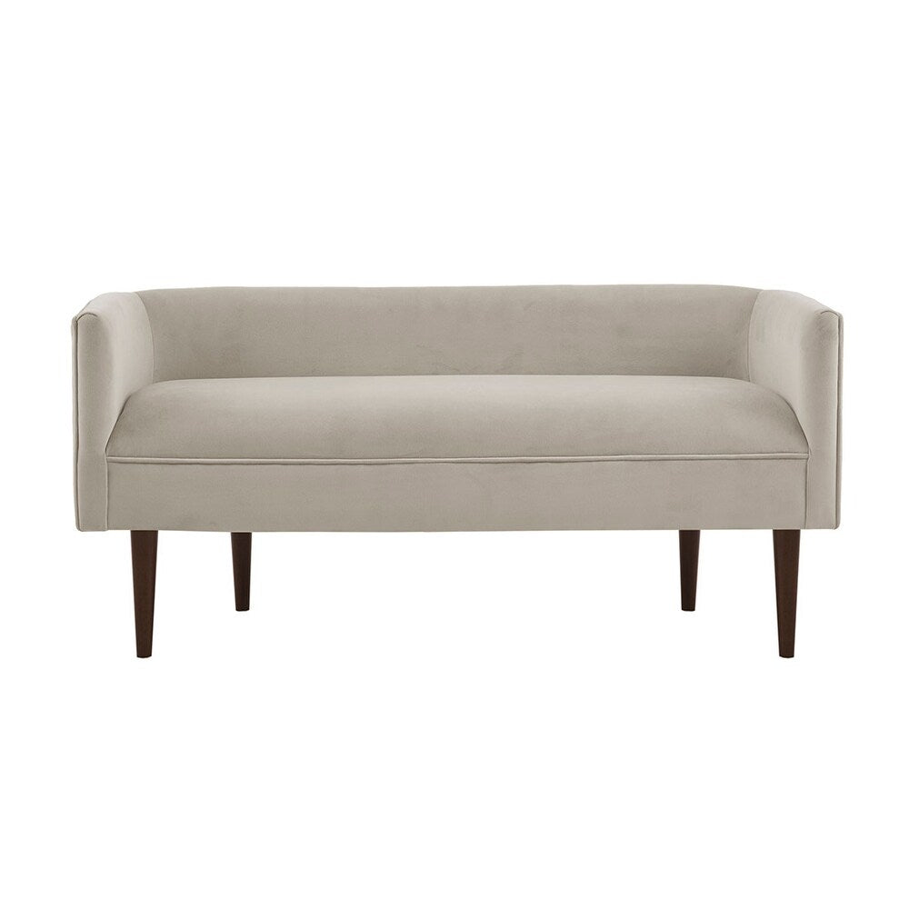 Doha Velvet 2 Seater Recamier In Cream Beige Colour - Febonic Living
