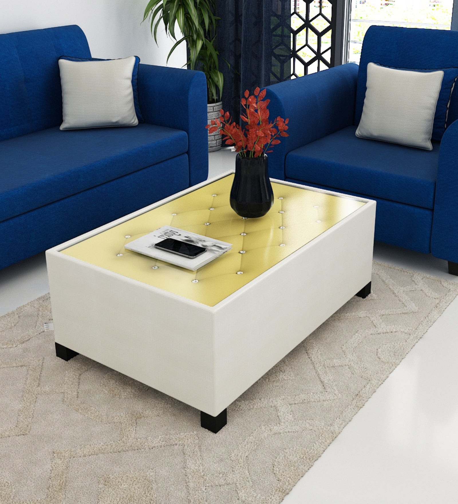 Naye Coffee Table In Beige Colour - Febonic Living