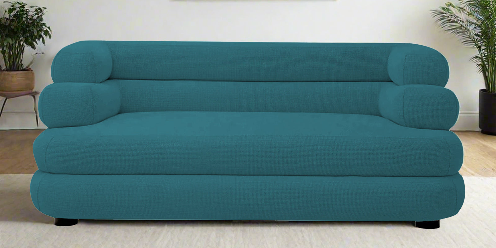 Wener Fabric 2 Seater Sofa In Water Blue Colour - Febonic Living