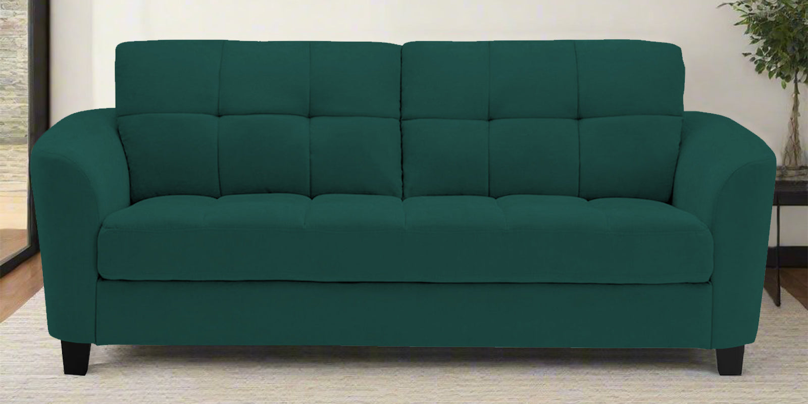 Mulan Fabric 2 Seater Sofa In Sage Green Colour - Febonic Living