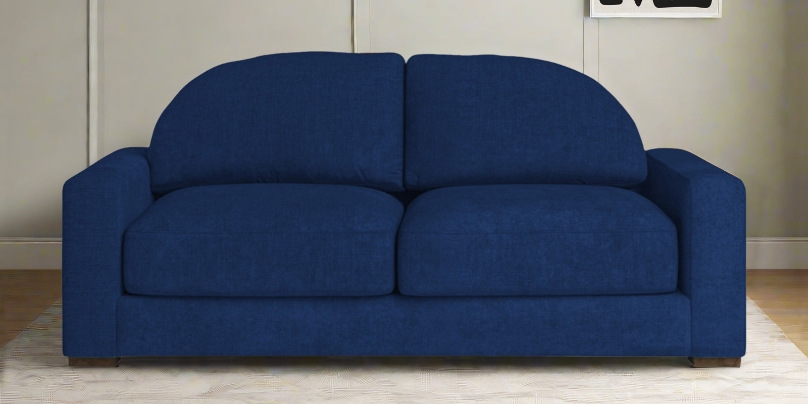 Dara Fabric 2 Seater Sofa In Royal Blue Colour - Febonic Living