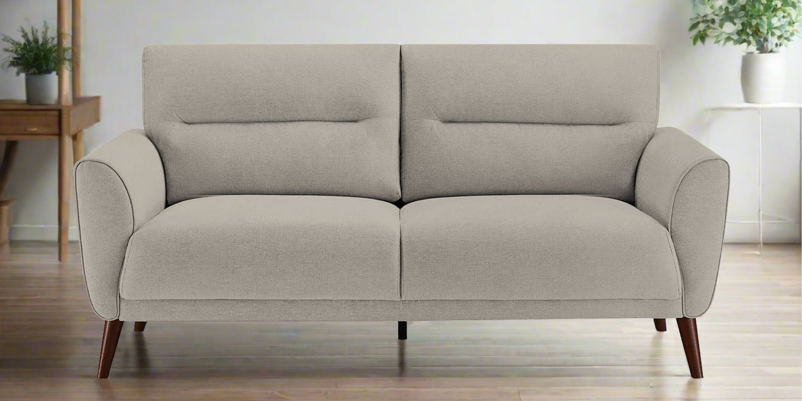 Castro Fabric 2 Seater Sofa In Ash Grey Colour - Febonic Living