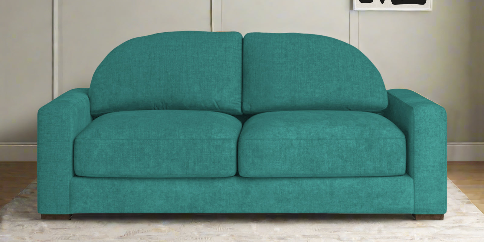 Dara Fabric 2 Seater Sofa In Sea Green Colour - Febonic Living