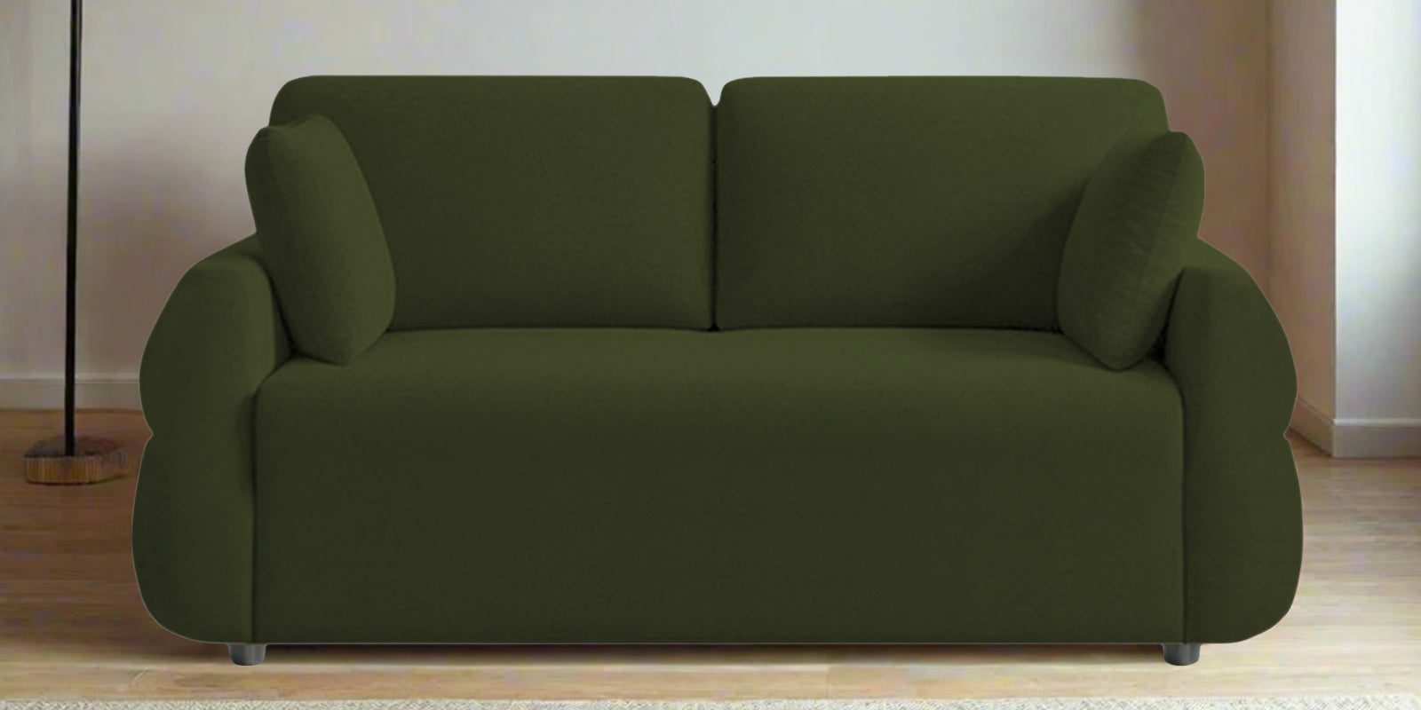 Jack Fabric 2 Seater Sofa In Olive Green Colour - Febonic Living
