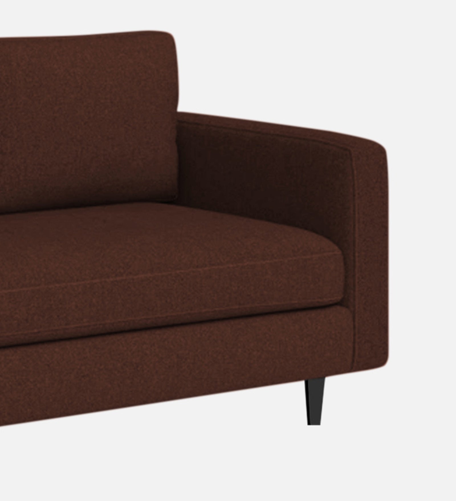 Alitza Fabric LHS Chaise Lounger In Coffee Brown Colour - Febonic Living