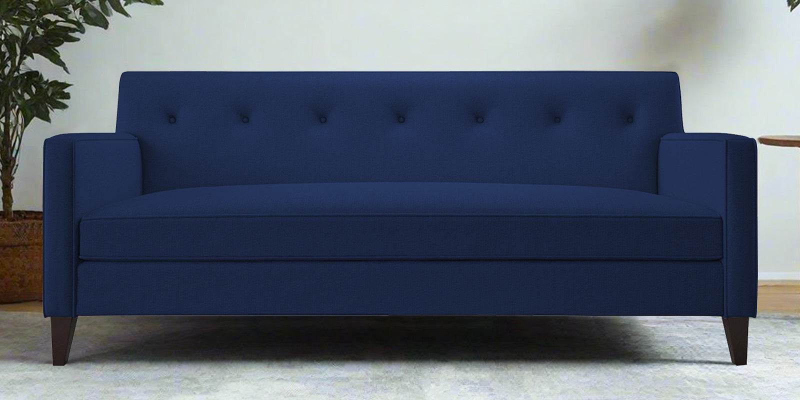 Miller Fabric 3 Seater Sofa In Royal Blue Colour - Febonic Living