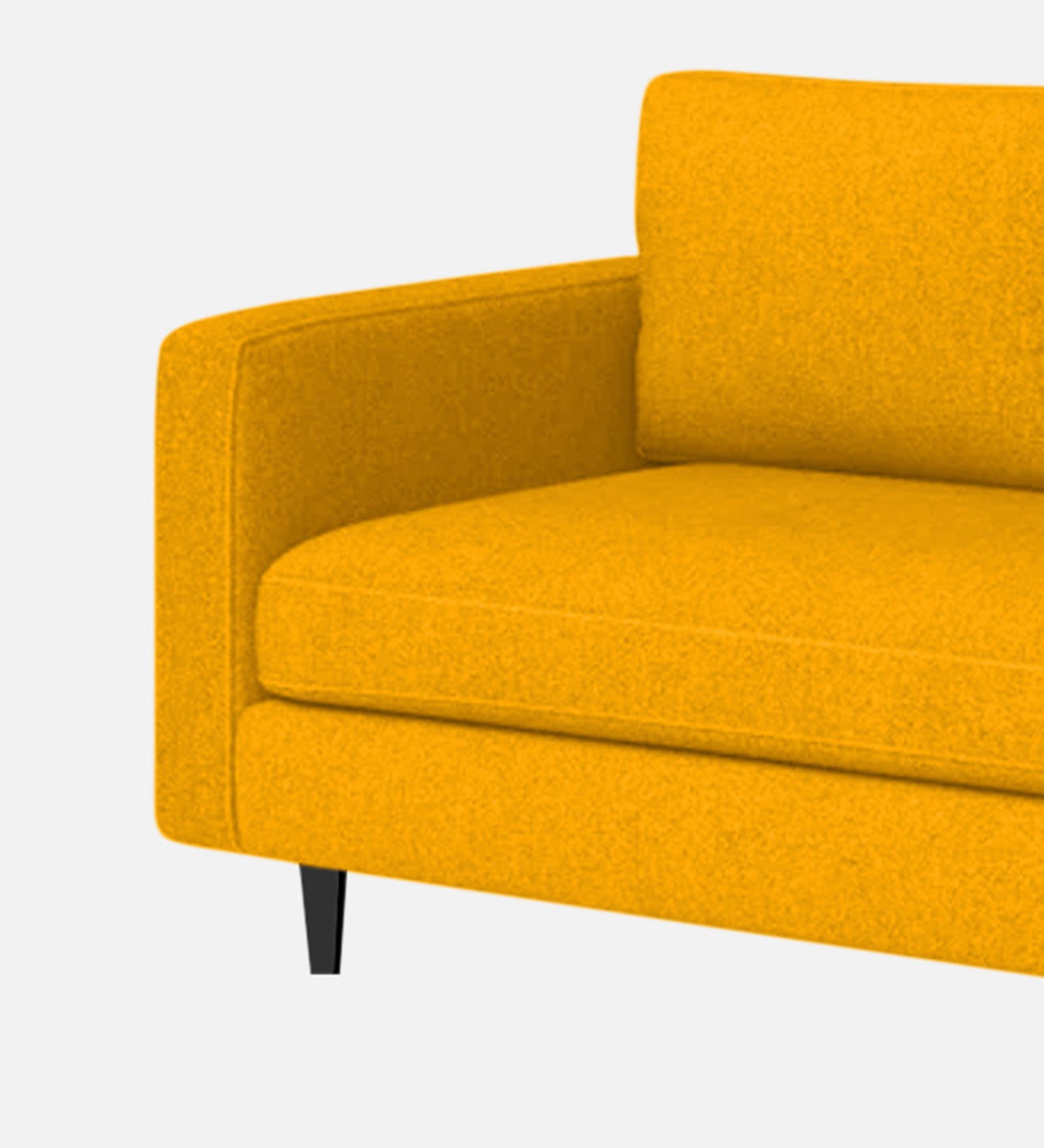 Alitza Fabric RHS Chaise Lounger In Bold Yellow Colour - Febonic Living