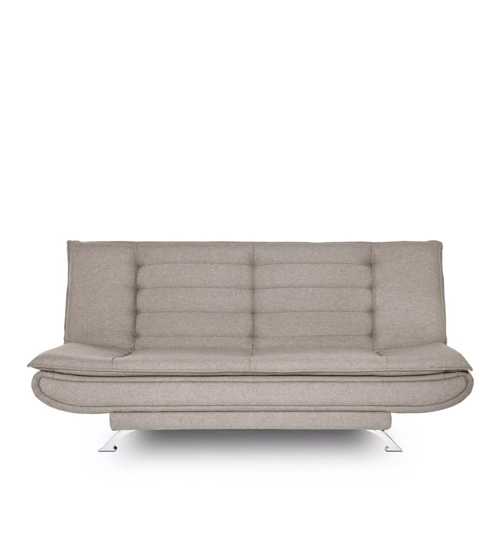 Amoeba Fabric Convertible Sofa Cum Bed In Ash Grey Colour - Febonic Living