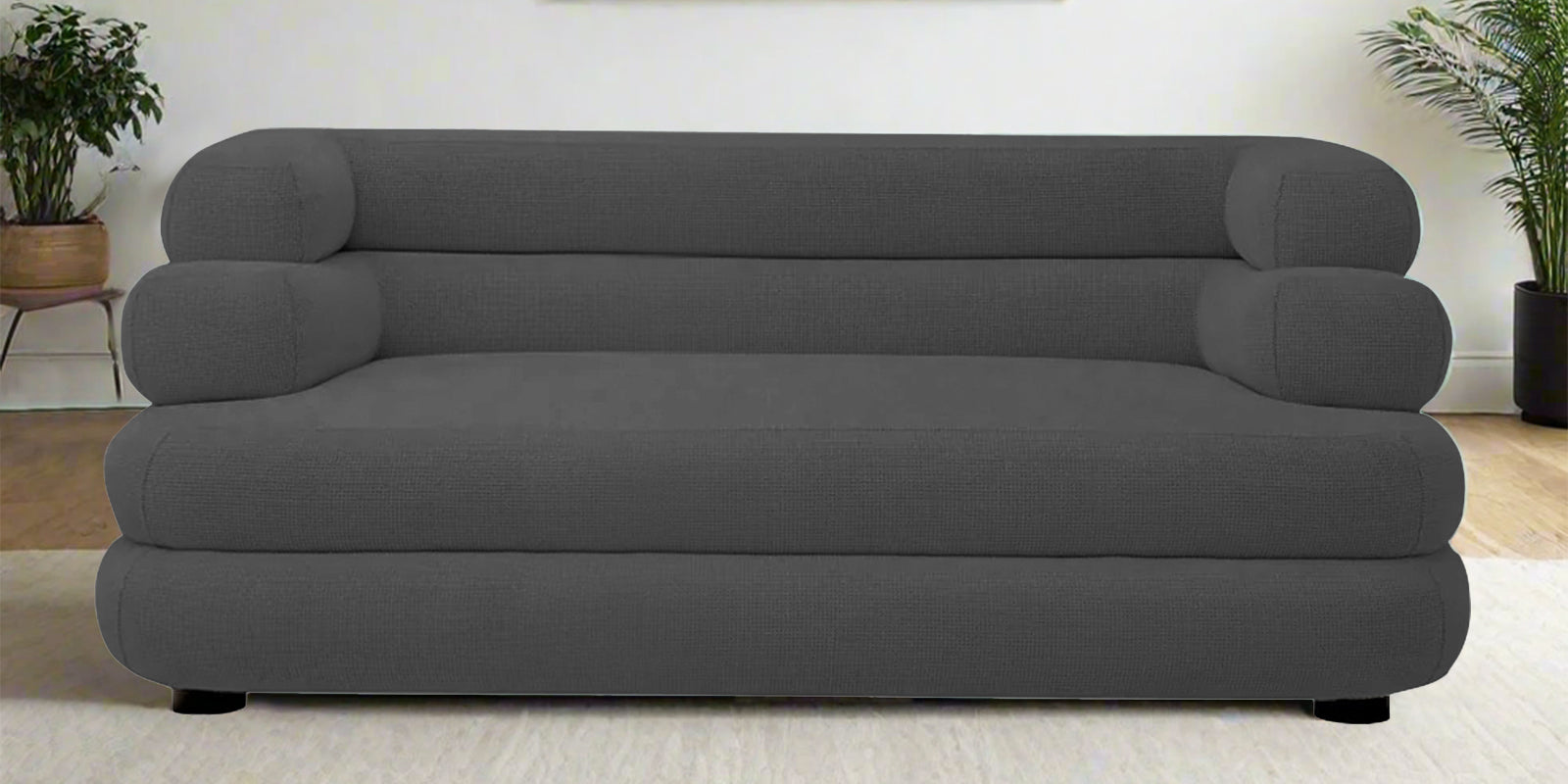 Wener Fabric 2 Seater Sofa In Stone Grey Colour - Febonic Living