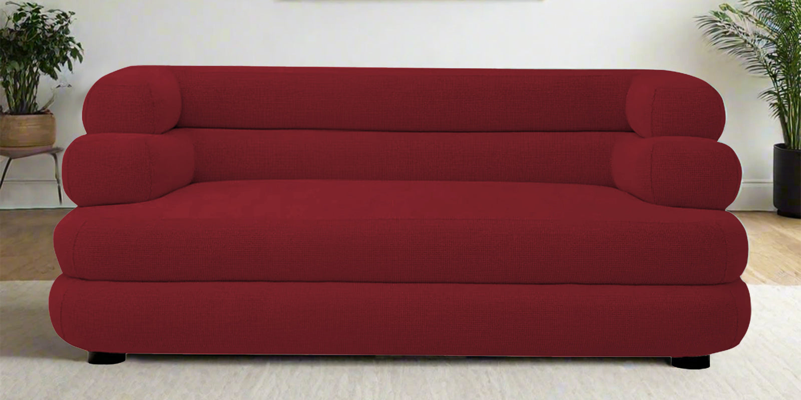 Wener Fabric 2 Seater Sofa In Chilli Red Colour - Febonic Living
