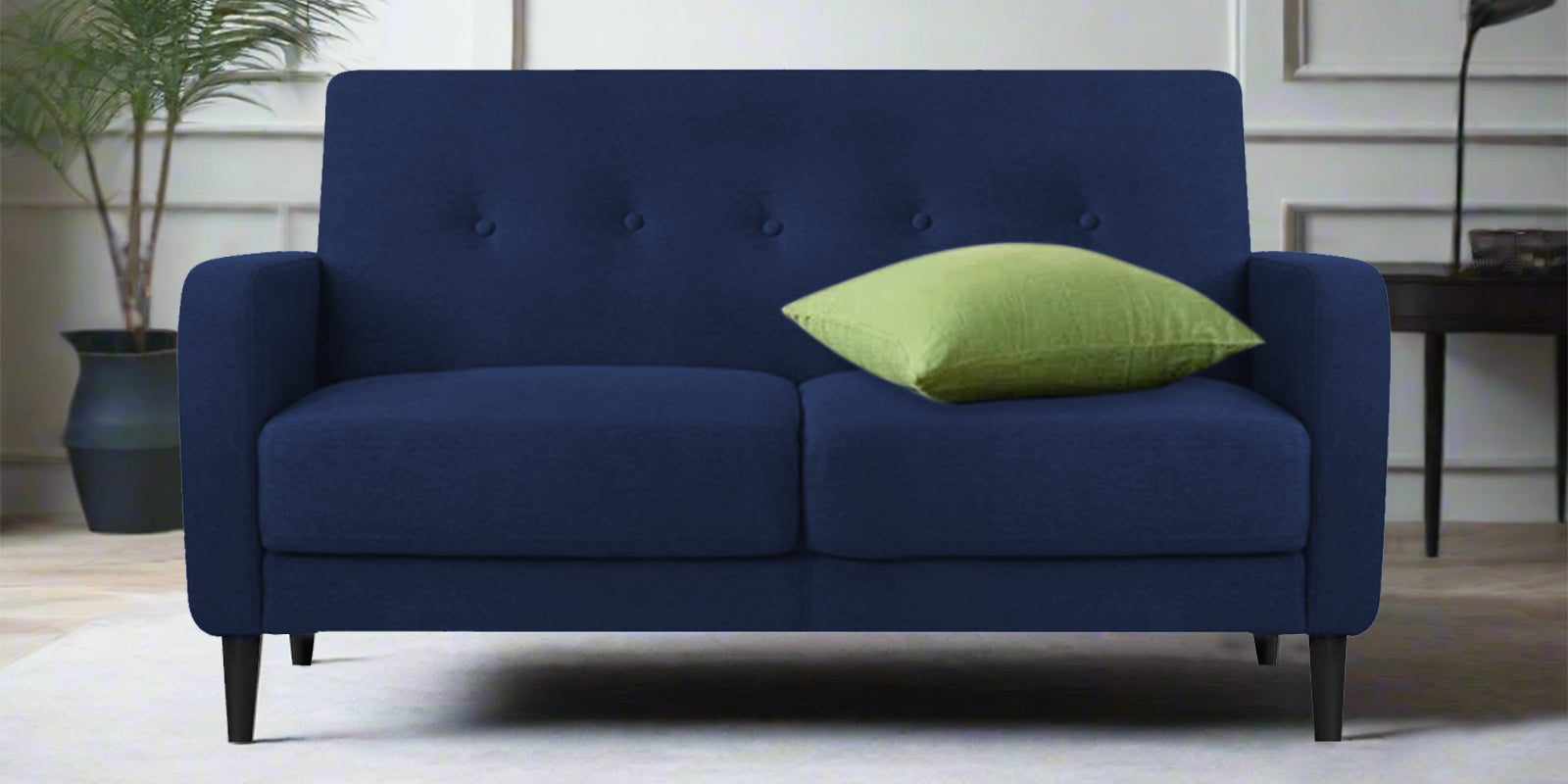 Marq Fabric 2 Seater Sofa In Royal Blue Colour - Febonic Living