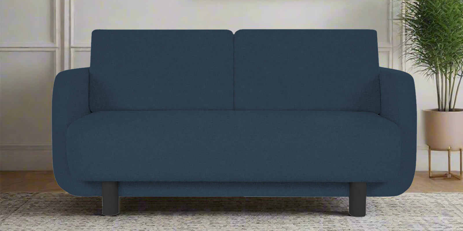 Varu Fabric 2 Seater Sofa In Light Blue Colour - Febonic Living