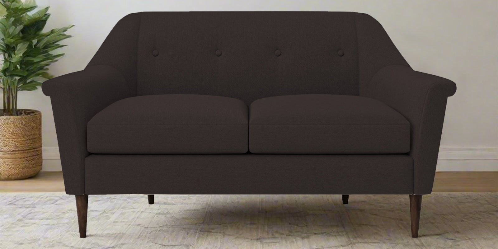 Homer Fabric 2 Seater Sofa In Pebble Brown Colour - Febonic Living