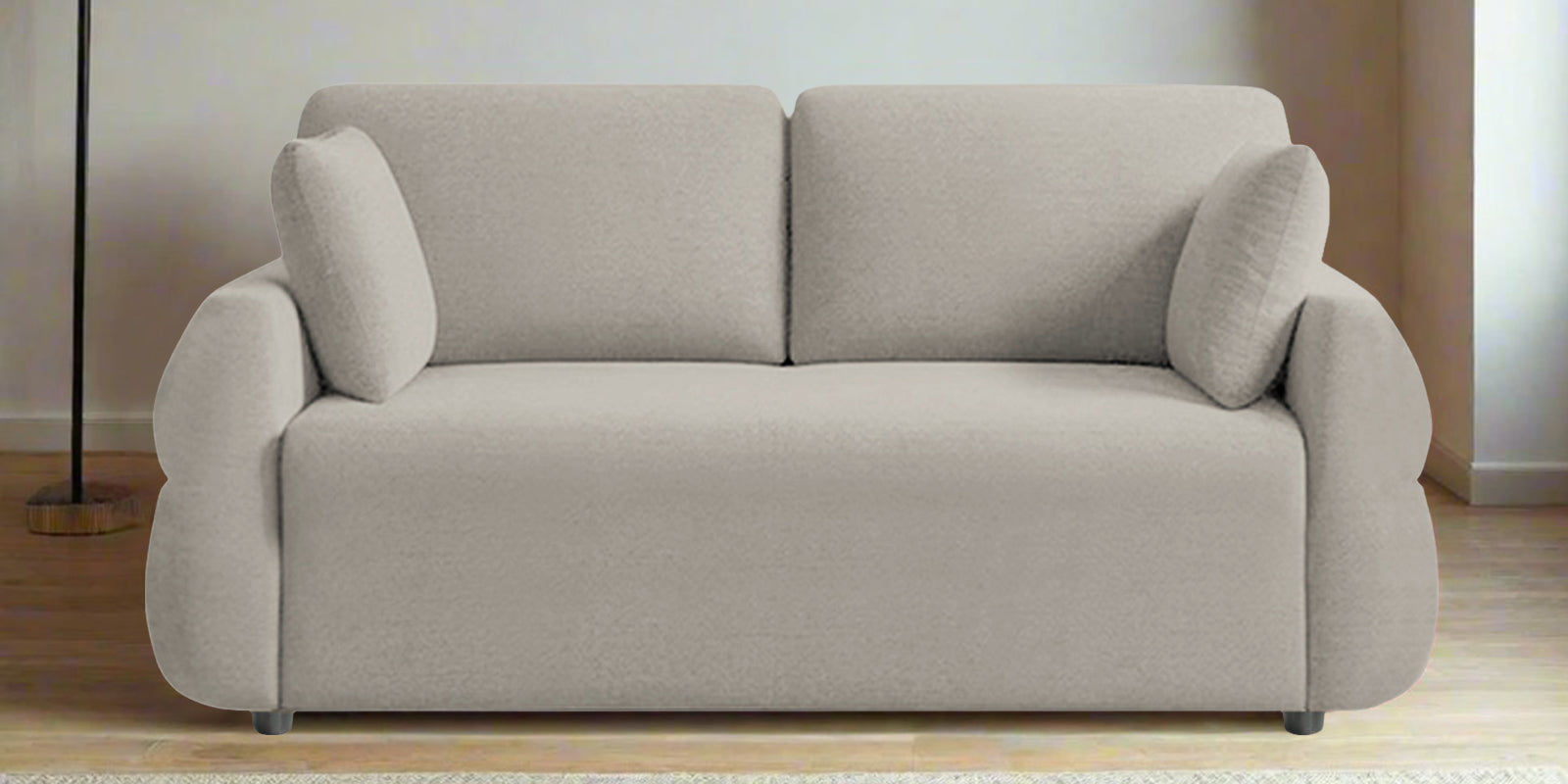 Jack Fabric 2 Seater Sofa In Ash Grey Colour - Febonic Living