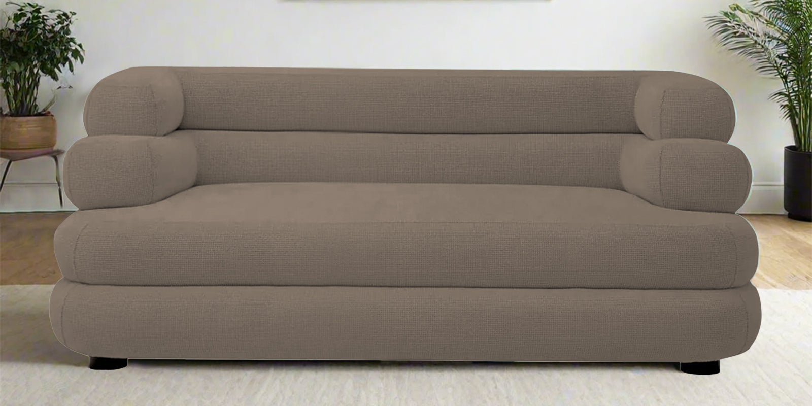 Wener Fabric 2 Seater Sofa In Hazel Beige Colour - Febonic Living