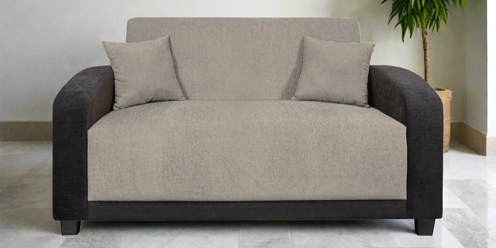 Alex Fabric 2 Seater Sofa In Ash Grey Colour - Febonic Living