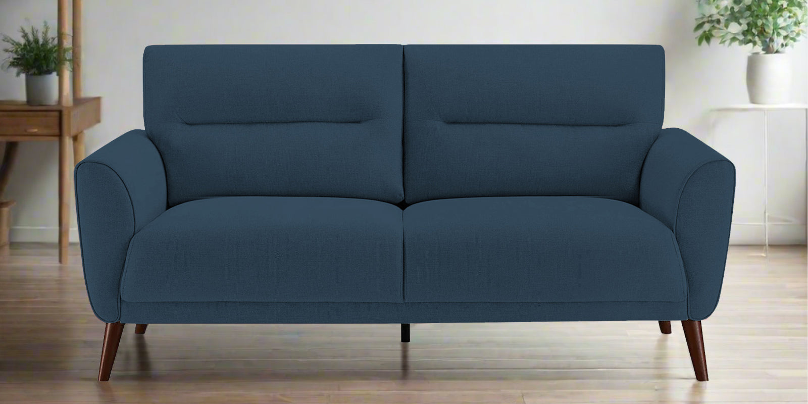 Castro Fabric 2 Seater Sofa In Light Blue Colour - Febonic Living