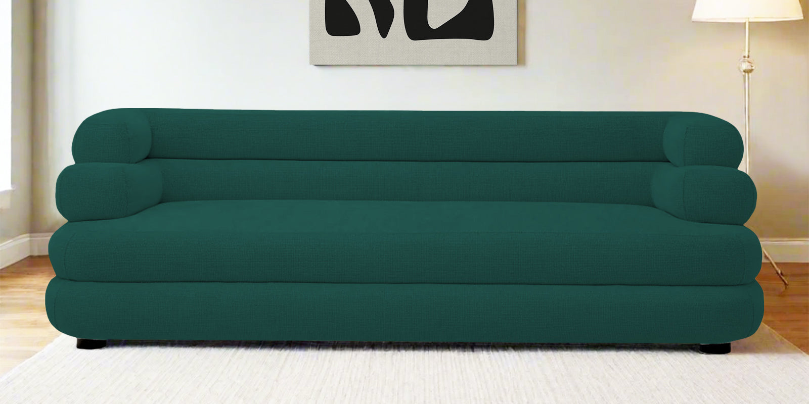 Wener Fabric 3 Seater Sofa In Sage Green Colour - Febonic Living