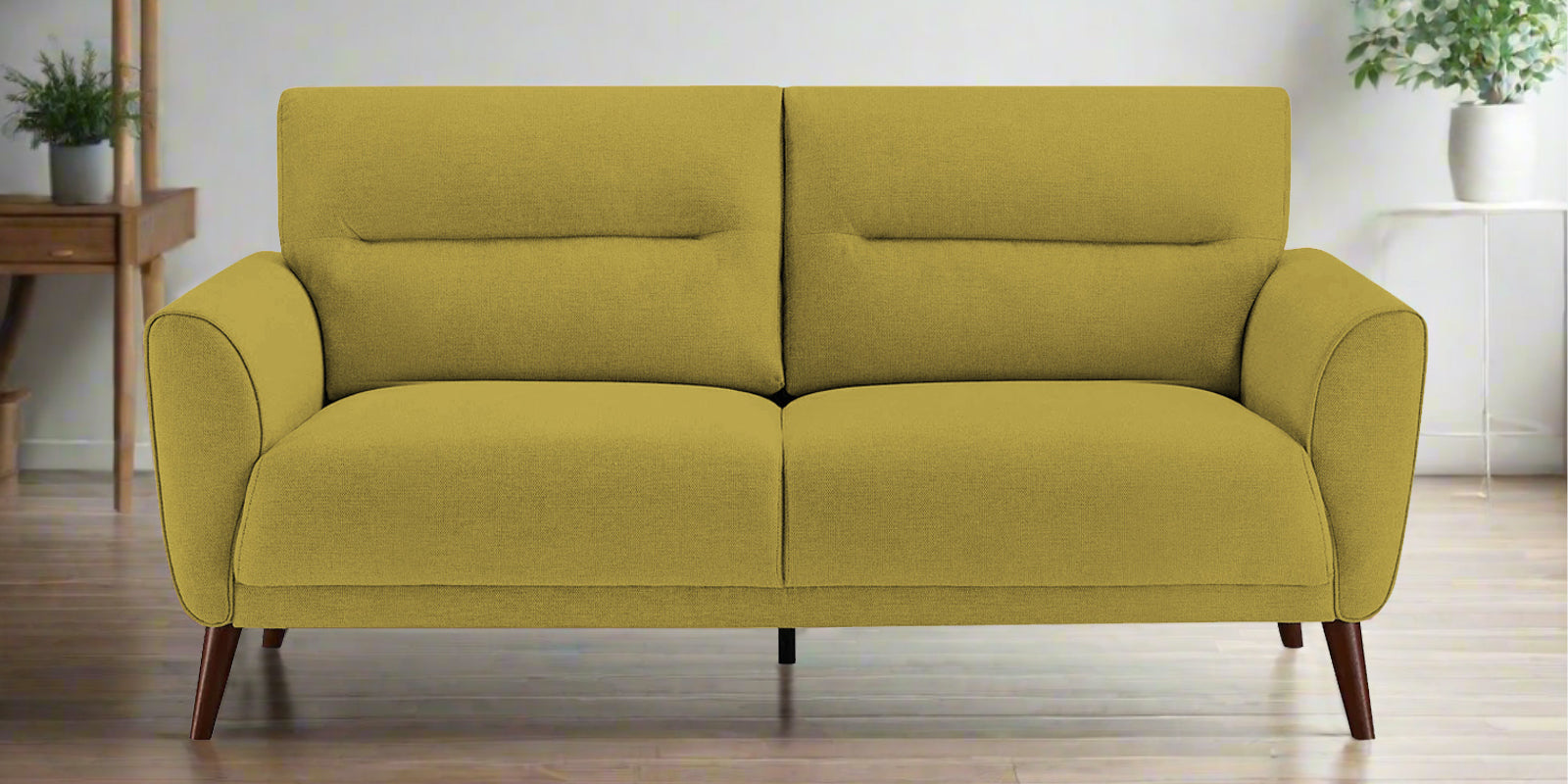 Castro Fabric 2 Seater Sofa In Parrot Green Colour - Febonic Living